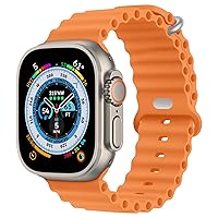 Ocean Band Compatible With Apple Watch Band 49mm 45mm 44mm 42mm 41mm 40mm 38mm, Adjustable Sport Band Women Men Strap With Buckle for Apple Watch Ultra iWatch Series 8 7 6 5 4 3 2 1 SE