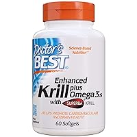 Doctor's Best Enhanced Superba Krill Plus with Omega 3s, 60 Count
