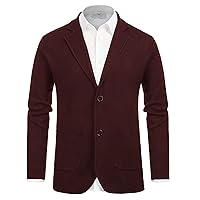 PJ PAUL JONES Men's Cardigan Sweater Shawl Collar Button Down Knit Blazer Jacket Knitwear