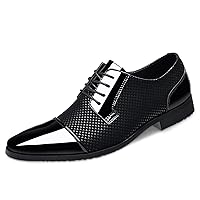 Men's Dress Shoes Casual Oxford Lace-up Shoes Business Formal Shoes Cap Toe Fashion Shoes