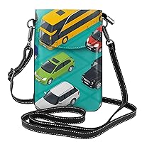 GeRRiT Car Icons Crossbody Wallet Phone Bag for Women Mini Shoulder Bag Cell Phone Purse