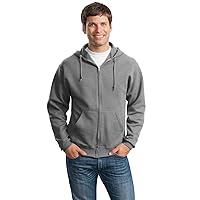 Nublend Adult Full-Zip Hooded Sweatshirt (Oxford) (XL)