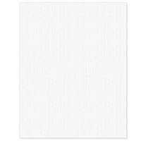 Linen Textured Cardstock White 100 Sheets 80 lb Cover, 8.5 x 11 Inches for Printers, Invitation, Arts and Craft, Scrapbook, DIY Projects