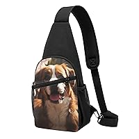 Sling Bag Crossbody for Women Fanny Pack Pet Dog Chest Bag Daypack for Hiking Travel Waist Bag