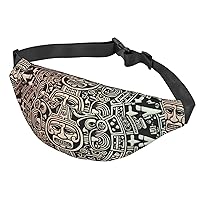 Fanny Pack For Men Women Casual Belt Bag Waterproof Waist Bag Mayan Calendar End Of The World Running Waist Pack For Travel Sports