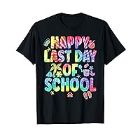 Happy Last Day Of School Tie Dye Summer Teacher & Students T-Shirt