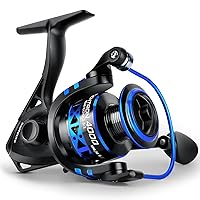 KastKing Centron & Centron Lite Spinning Reels, Size 500 is Perfect for Ice Fishing, Up to 17.5Lbs Max Drag, 5.2:1 Gear Ratio, Ultra Smooth Powerful, CNC Aluminum Spool, 9+1 BB Light Weight