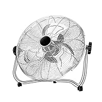 Adjustable Floor Fan, Floor Wall Fan, High Velocity Cold Air Circulator, High Velocity Heavy Duty Floor Fan, for Industrial, Commercial, Residential, and Greenhouse Use