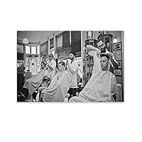 AYTGBF Men's Hairstyles Barber Shop Decor Posters Beauty Salon Poster (21) Canvas Painting Posters And Prints Wall Art Pictures for Living Room Bedroom Decor 08x12inch(20x30cm) Unframe-style