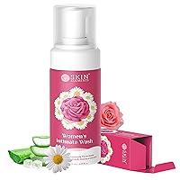 Intimate wash for Women (4.05 Fl Oz.) with Rose & Chamomile Water, Calendula & Aloe Vera Extracts | Prevents Itching, Irritation & Bad Odor |
