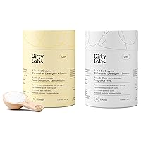 Dirty Labs | Dishwasher Detergent & Booster 2-Pack Sampler | Aestival + Free & Clear | 96 Loads | Ultra Clean, Spot Free, Quick Wash Optimized | Hyper Concentrated