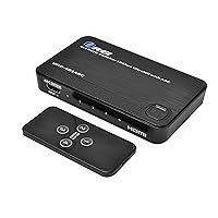 OREI 4 in 1 Out 4K HDMI Switch, 4K@60Hz 4:4:4 ARC Auto Switch EDID HDMI 2.0, 18Gbps, HDCP 2.2, Dolby Passthrough CEC, HDR10, Dolby Vision