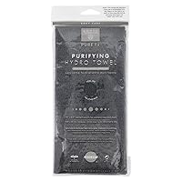 Earth Therapeutics Purifying Exfoliating Hydro Towel - Black with Charcoal