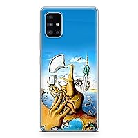 PadPadStore Salvador dali Phone Case Compatible with Samsung s10e Clear Flexible Silicone Psihodelic Shockproof Cover