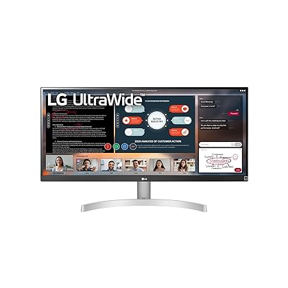 LG UltraWide WFHD 29-Inch FHD 1080p Computer Monitor 29WN600-W, IPS with HDR 10 Compatibility, Silver