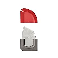 OXO Outdoor Kitchen 3-in-1 Squeegee and Scraper,Red/Grey