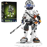 JMBricklayer Mecha Robot Building Sets for Adult 70133, Flexible Vector Warrior Display Model with Base, Cool Battle Mech Toy for Boys Girls, Stylish Look Collectible Showcase Gifts Idea(1300 Pieces)