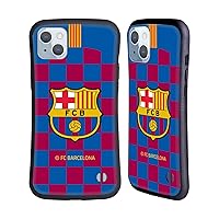 Head Case Designs Officially Licensed FC Barcelona Home 2019/20 Crest Kit Hybrid Case Compatible with Apple iPhone 14 Plus