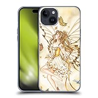 Head Case Designs Officially Licensed Nene Thomas Rhapsody in Gold Butterflies Fairies Soft Gel Case Compatible with Apple iPhone 15 Plus