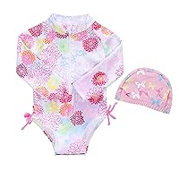 Newborn Infant Baby Unisex Spring Summer Print Long Sleeve Romper Bodysuit Swimwear Clothes Toddler Girl Swim