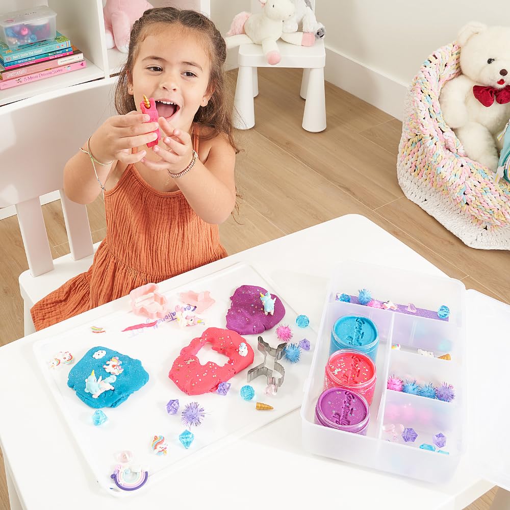 Sensationally OT - Unicorn Sensory Dough KIT with 3 Jars of Non-Toxic Sensory Dough - All in one Sensory Play - Learn Through Play!