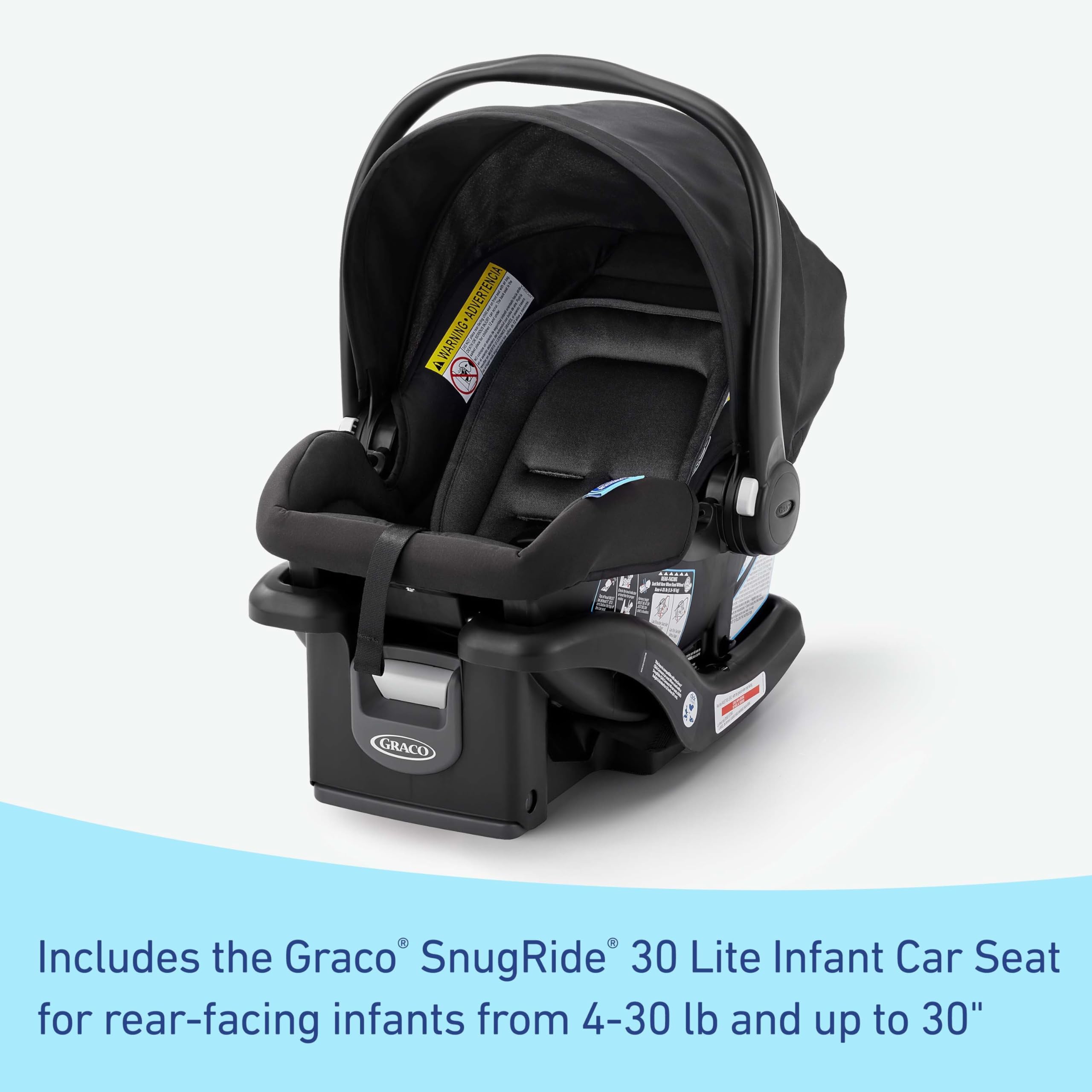 Graco® Outpace™ LX All-Terrain Travel System – Stroller Car Seat Combo Includes SnugRide 30 Lite Infant Car Seat, Briggs