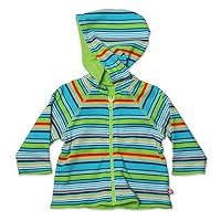 Zutano Baby Boys Multi Stripe Reversible Zip Hoodie