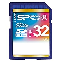 Silicon Power 32GB SDHC R85MB/s C10 UHS-1 Elite Memory Card (SP032GBSDHAU1V10)