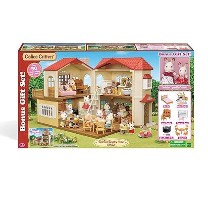 Calico Critters Red Roof Country Home Gift set, Cottage