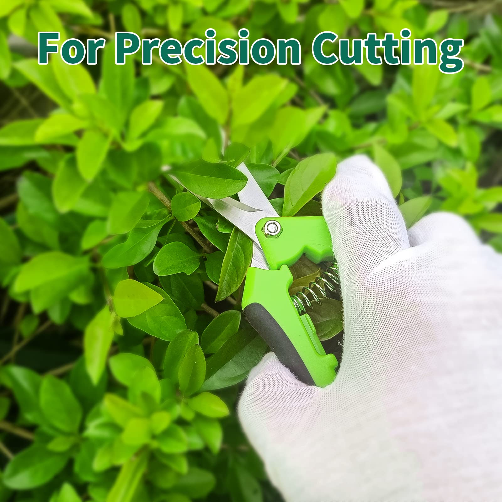 SZHLUX 1-Pack Pruning Shears, 6.5'' Gardening Hand Pruner, Professional Pruning Scissors with Straight Stainless Steel Precision Blades