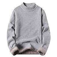 Mens Crewneck Sweater,Mens Sweater Casual Long Sleeve Color Block Round Neck Men's Sweater Loose Knit Pullover