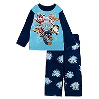 Nickelodeon Boys' Little Paw Patrol | Baby Shark 2-Piece Loose-fit Pajamas Set