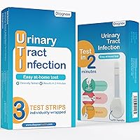 Urinary Tract Infection Urine Test Strips | UTI Test Strips for Women & Men | High Precision Leukocyte and Nitrite Testing at Home | Individually Packed and Bigger Strip (3 Pack)