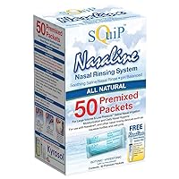 Squip Nasaline Salt 50 Pre-mixed saline packets