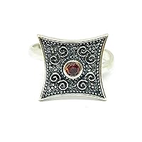 Jewelry Affairs Sterling Silver Byzantine Style Rhombus Ring