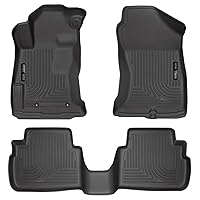 Husky Liners - Weatherbeater | Fits 2018 - 2023 Subaru Crosstrek, 2017 - 2023 Subaru Impreza - Front & 2nd Row Liner - Black, 3 pc. | 99661