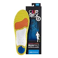 CURREX RunPro Insoles for Running Shoes – Arch Support Inserts to Help Reduce Fatigue, Prevent Injuries & Boost Performance – For Men & Women – High Arch, Large