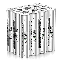 AAA Rechargeable Batteries 12 Pack, 1100mAh 1.2V High-Capacity Ni-MH Rechargeable AAA Batteries with Low Self Discharge & Pre-Charged