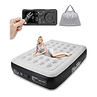 Queen Air Mattress with Built in Pump,Durable Inflatable Blow Up Mattresses with Storage Bag for Camping,Travel&Guests,13
