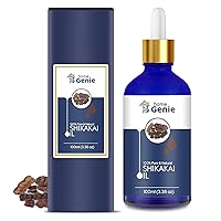 Home Genie Shikakai (Acacia concinna) Oil with Comb Applicator |100% pure & organic Hair Oil - 100ml (3.38 Floz)