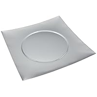 Charge it by Jay Square Stainless Steel Bridal Metal Charger Plate