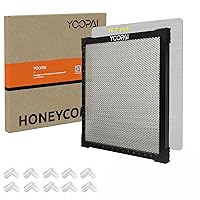 YOOPAI Honeycomb Laser Bed 400x400mm Laser Engraving Working Table with Aluminum Panel for Laser Cutter Engraver Accessories, Desktop Protection, Fast Heat & Smoke-Dissipation 15.7
