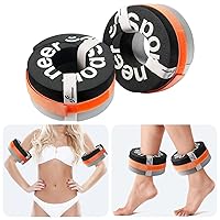 Foam Aquatic Cuffs Exercise Equipment: Sportneer Water Aerobics Float Ring with Detachable Velcro Pool Exercise Workout Set Water Ankle Buoyancy Ring Arm Belts for Swimming Pool Fitness Training