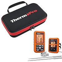 ThermoPro TP20 Wireless Meat Thermometer +ThermoPro TP99 Hard Carrying Case Storage