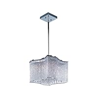 Maxim 39704CLPC Swizzle Twisted Clear Glass Rod & Crystal Pendant Ceiling Light, 12-Light Xenon 300 Total Watts, 10
