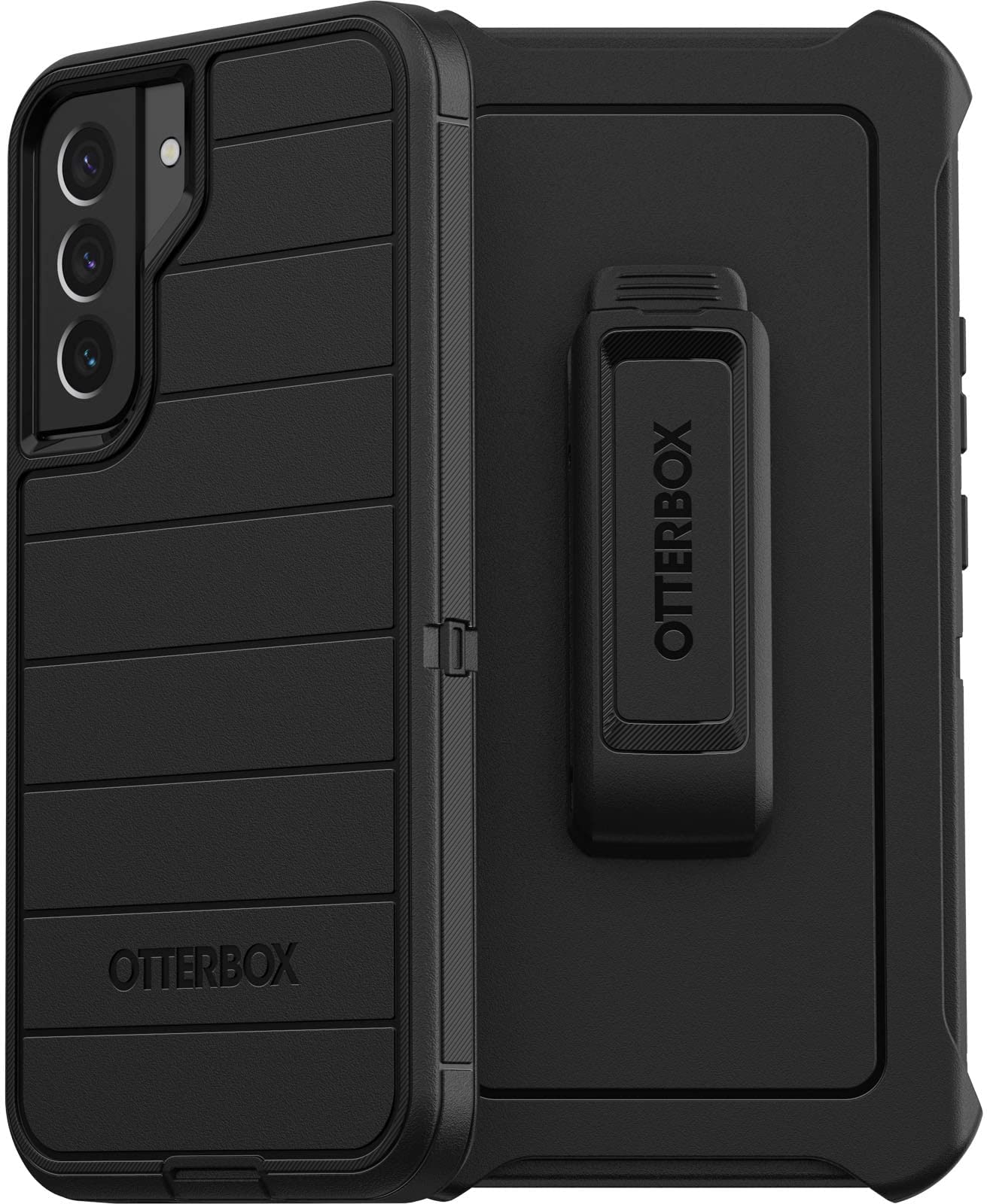 OtterBox Defender Pro Case & Belt Clip/Stand for Samsung Galaxy S22 Plus (NOT S22 or S22 Ultra Models) (Black)