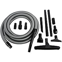 Cen-Tec Systems Upright and Canister Vacuum Extension Attachment, 20 Ft. Hose w/Complete Kit, Black
