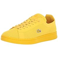 Lacoste Men's Carnaby Sneaker, Piquee Yellow, 11.5