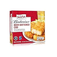 Budweiser Beer Battered Cod Fillets, Frozen, 10 Ounce