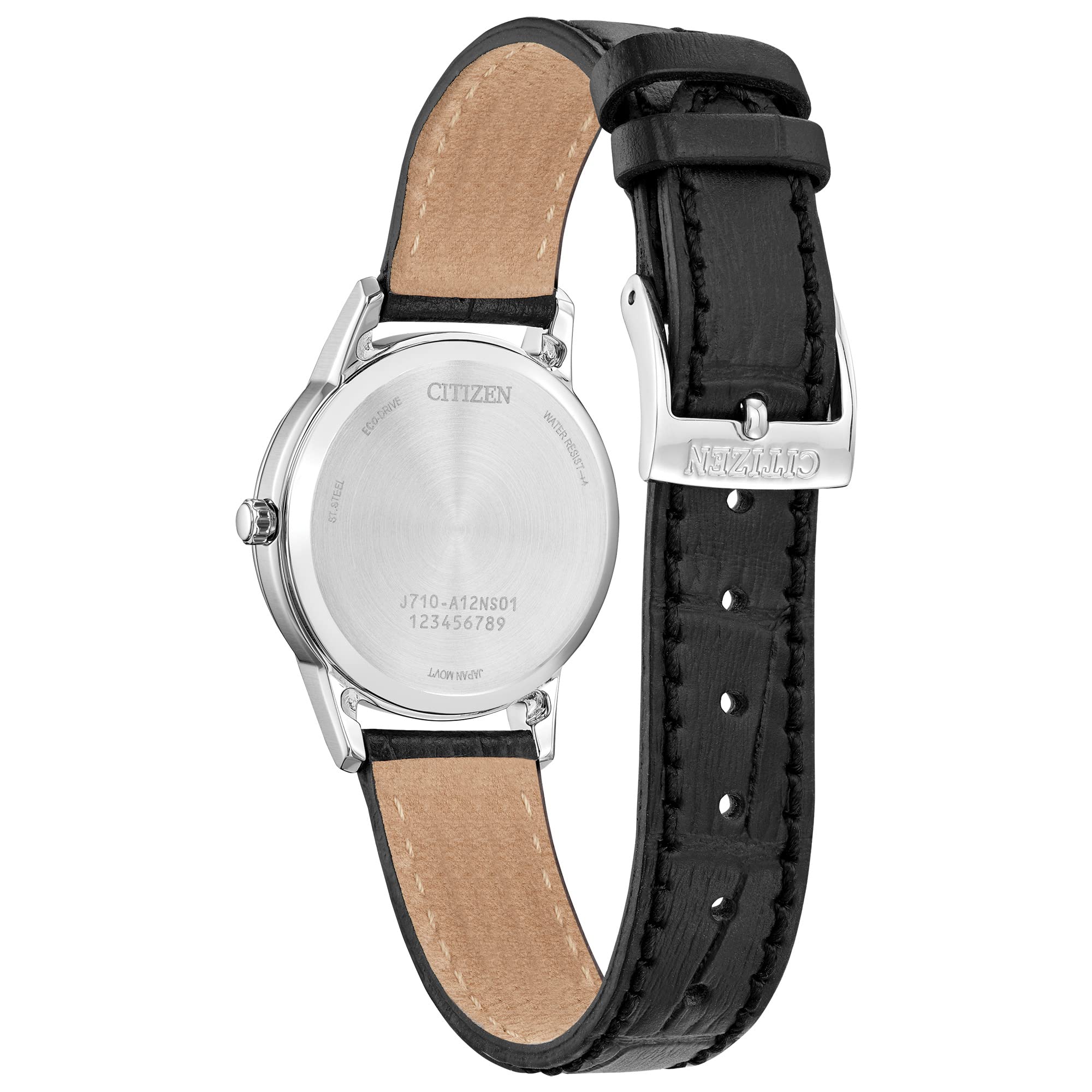 Citizen Ladies' Eco-Drive Classic Leather Strap Watch with 3-Hand Date